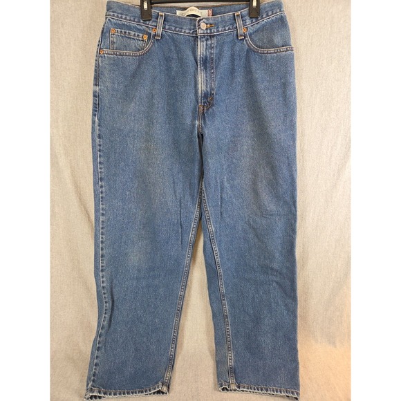 Levis 560 Comfort Fit Denim Blue Jeans 36x32 Vintage 2004 Retro Cowboy Grunge - Picture 2 of 13